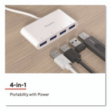 STAPLES BRANDS GROUP TECH ST62380 USB 3.0 Hubs, 4-Port, White