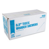 AMERCAREROYAL R828 Wooden Skewers, 8.5", Natural, 1,000/Box, 5 Boxes/Carton