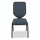 NATIONAL PUBLIC SEATING NPS® 9684BG2 Flex-Back Banquet Chair, Supports Up to 500 lbs, 18.6" Seat Height, Morticia Blue Lagoon Seat/Back, Black Base, 2/Pack
