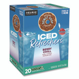 KEURIG DR PEPPER The Original Donut Shop® 0631 ICED Refreshers K-Cup Pods, Berry Chill, 20/Box