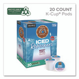 KEURIG DR PEPPER The Original Donut Shop® 0631 ICED Refreshers K-Cup Pods, Berry Chill, 20/Box