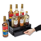 EMS MIND READER LLC SYRUPH9BLK Mind Reader Foundation Collection 9-Compartment Nested Syrup Countertop Bottle Organizer, 12.5 x 5 x 7, Black