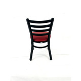 JMC FURNITURE WHCBVSBUR White Horse Series Side Chairs, Supports Up to 300 lb, 18" Seat Height, Burgundy Seat, Black Back, Black Base