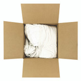 HOSPECO 55525 Knit Baby Diaper Rags, 2-Ply, 15 x 18, White, 25 lb/Carton