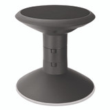 STOREX 00300U01C Wiggle Stool, Backless, Supports Up to 250 lbs, 12" to 18" Seat Height, Black Seat, Black Base