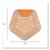 BOARDWALK 1006 Anti-Splash Urinal Screen, Mango Mist Scent, Orange, 0.11 oz, 10/Box