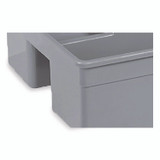 NEXSTEP COMMERCIAL PRODUCTS 96981 MaxiRough Maid Caddies, 2 Compartments, 12 x 7, Gray
