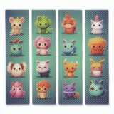 THE PENCIL GRIP TPG Creations™ 89280 Bumpy Cuties Zen Strips, Ages 6 and Up, Assorted Colors on Turquoise Field, 80/Carton