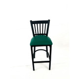 JMC FURNITURE CBBVSGRN Cobra Series Barstool, Supports Up to 300 lbs, 28.5" Seat Height, Green Seat, Black Back, Black Base