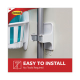 3M/COMMERCIAL TAPE DIV. Command™ 170073NA Broom Gripper, 3.12w x 1.85d x 3.34h, White/Gray, 3 Grippers/6 Strips