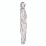 SMITH AND WESSON KleenGuard™ 38943 KGA35 Liquid and Particle Protection Coveralls, Elastic Wrists, Ankles and Hood, 4X-Large, White, 25/Carton