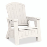 SUNCAST CORPORATION BMAC1000CB Adirondack Chair with Storage, Supports Up to 375 lb, 14.5" Seat Height, 30" x 32.5" x 38.5", Ice Cube