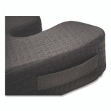 KENSINGTON 55807 Premium Cool-Gel Seat Cushion, 17.5 x 14.5 x 3.1, Black