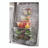 ECO-PRODUCTS,INC. EP-RC24 Renewable and Compostable Rectangular Deli Containers with Lid, 24 oz, 4 x 5.5 x 2, Clear, Plastic, 50/Pack, 4 Packs/Carton