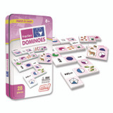 JUNIOR LEARNING Inc® 485 Fraction Dominoes, 1 to 2 Players, Grades 3 to 7, 28 Pieces