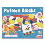 JUNIOR LEARNING Inc® 613 Rainbow Pattern Blocks, Pre-K, 100 Pieces