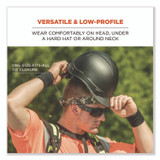 TENACIOUS HOLDINGS, INC. ergodyne® 12565 Chill-Its 6700CT Cooling Bandana PVA Tie Headband, One Size Fits Most, Black