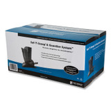 CFS BRANDS San Jamar® SI7000 Saf-T-Scoop and Guardian System for Ice Machines, 12 oz to 16 oz Ice Scoop, Transparent Blue, 50/Carton