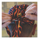 TENACIOUS HOLDINGS, INC. ergodyne® 12485 Chill-Its 6615 High-Performance Bandana Doo Rag with Terry Cloth Sweatband, One Size Fits Most, Flames
