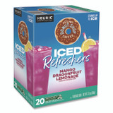 KEURIG DR PEPPER The Original Donut Shop® 0532 ICED Refreshers K-Cup Pods, Mango Dragonfruit Lemonade, 20/Box
