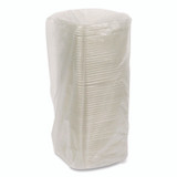 PACTIV EVERGREEN CORPORATION 6SFLY EarthChoice Recycled PET Container Lid, for 6" Square RPET Containers, 6.25 x 0.39 x 6.25, Clear, Plastic, 360/Carton