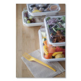 ECO-PRODUCTS,INC. EPSCS9SLID Renewable and Compostable Lids, 8.8 x 8.8 x 1.64, Clear, Plastic, 200/Carton