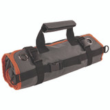 TENACIOUS HOLDINGS, INC. ergodyne® 13777 Arsenal 5874 Roll Up Tool Bag with Zipper Pockets, 5 Zippered Pockets, 7 Tool Slots, 1 x 27 x 16, Polyester, Gray