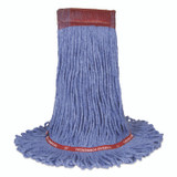 NEXSTEP COMMERCIAL PRODUCTS 97157 MaxiClean Loop-End Mop, Cotton/Synthetic, 24 oz, Blue