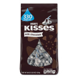 THE HERSHEY COMPANY Hershey®'s 12295 KISSES, Milk Chocolate, Silver Wrappers, 56 oz Bag