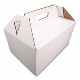 SOUTHERN CHAMPION TRAY SCT® 2763 Carryout Barn Boxes, Large Corugated, 12 x 18 x 9, White/Kraft, 25/Carton