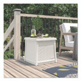 SUNCAST CORPORATION BMDB1310CB Elements End Table with Storage, Square, 18.75w x 18.75d x 18h, Ice Cube Top, Ice Cube Base/Legs