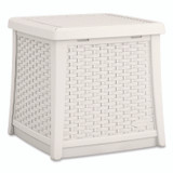 SUNCAST CORPORATION BMDB1310CB Elements End Table with Storage, Square, 18.75w x 18.75d x 18h, Ice Cube Top, Ice Cube Base/Legs