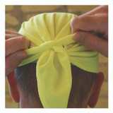 TENACIOUS HOLDINGS, INC. ergodyne® 12476 Chill-Its 6615 High-Performance Bandana Doo Rag with Terry Cloth Sweatband, One Size Fits Most, Lime