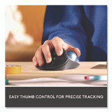 LOGITECH, INC. 910005869 Ergo M575 Trackball, Black, 33 ft, Right Hand Use, Black