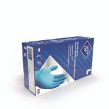 IMPACT PRODUCTS, LLC Safety Zone® GNPRLG1A ProGuard Nitrile Gloves, Powder-Free, Large, 3 mil (Palm), 3.5 mil (Fingers), Blue, 100/Box, 10 Boxes/Carton