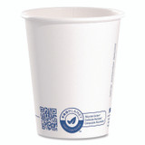 DART SOLO® 370RCPLANEPK Recycled Content PCF Paper Hot Cups, ProPlanet Seal, 10 oz, White, 50/Pack