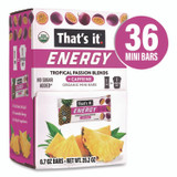 1908 BRANDS That’s it.® 22002519 Organic Energy Bars, Tropical Passion Blend, 0.7 oz Bar, 36/Box