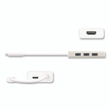 J5CREATE JCH451 USB-C Hub and 4K HDMI, 3 Ports, Silver