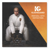 SMITH AND WESSON KleenGuard™ 09814 A70 Chemical Spray Protection Coveralls, Elastic Wrists, Ankles, Hood, XL, Yellow, 12/Carton