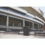 RUBBERMAID COMMERCIAL PROD. 9P90 BLA Plaza Jr. Container, 35 gal, Plastic, Black