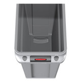 RUBBERMAID COMMERCIAL PROD. 1971259CT Slim Jim with Venting Channels, 16 gal, Plastic, Beige, 4/Carton