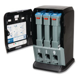 GEORGIA PACIFIC Dixie® DUSSTDSP3MIN Tri-Tower Mini Dispenser, Holds Forks/Knives/Spoons or Sporks, 13.15 x 31.03 x 17.5, Black/Gray