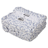 RUBBERMAID COMMERCIAL PROD. A413 Web Foot Finish Mop, Cotton/Synthetic, White, Large, 1" White Headband, 6/Carton