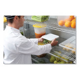 RUBBERMAID COMMERCIAL PROD. FG650900WHT SpaceSaver Square Container Lids, 8.8 x 8.75, White, Plastic, 12/Carton