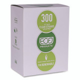 ECO-PRODUCTS,INC. EP-ST990 Wrapped Straw, 9.5", Plastic, Clear, 4,800/Carton