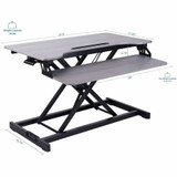 Rocelco, Inc Rocelco RVADRG Rocelco Desk Riser & Converter