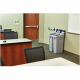 Rubbermaid Commercial Products Rubbermaid Commercial 2185053 Rubbermaid Commercial Slim Jim Recycling Station 1-Stream Landfill, 23 Gal