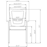 Lorell 85566 Lorell Mesh Back Guest Chair