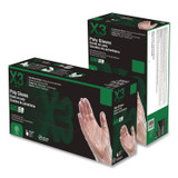 AMMEX CORPORATION X3® by PGLOVEM500 Poly Food Safe Industrial Gloves, Powder-Free, Medium, Clear, 500/Box