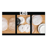 WINCUP CORPORATION 222077 Plastic Lids for Foam Cups and Bowls, Slotted, Fits 8 oz to 10 oz Hot Cup, Translucent, 1,000/Carton